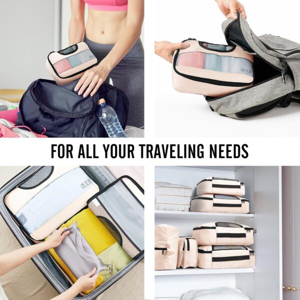 Veken 8 Set Packing Cubes for Travel, - Image 3