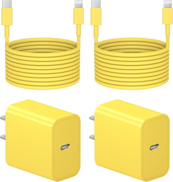 Ft iPhone Fast Charger, 2-Pack 20W Super Fast Charger