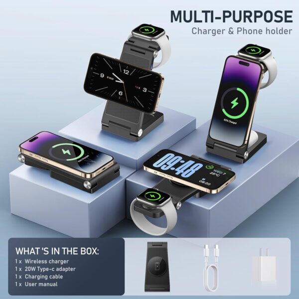 Magnetic Wireless Charger Stand - Image 2