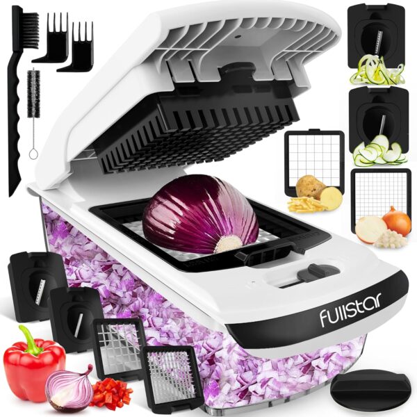 Fullstar Vegetable Chopper - Food Chopper - Onion Chopper - Vegetable Slicer & Spiralizer
