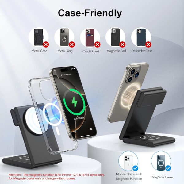 in 1 Wireless Charging Station for Multiple Devices, - Image 3