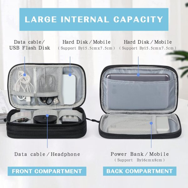 FYY Travel Cable Organizer Pouch Electronic Accessories Carry Case - Image 3