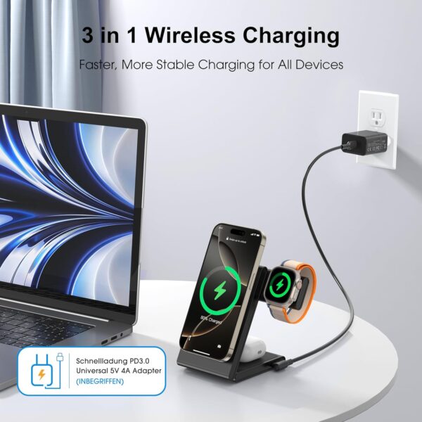 in 1 Wireless Charging Station for Multiple Devices, - Image 2