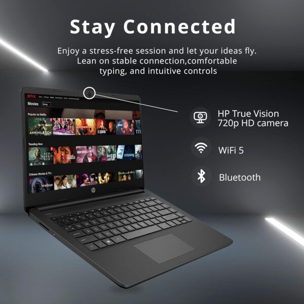 HP Stream 14" HD BrightView Laptop, Intel Celeron N4120 Processor, - Image 4