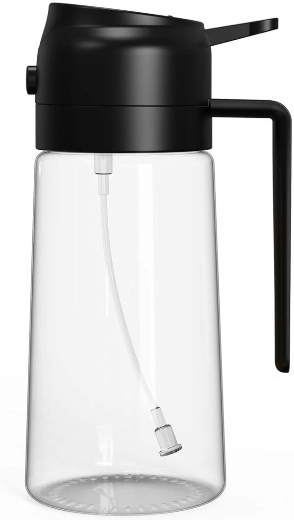 With Stickers 16oz Olive Oil Sprayer for Cooking - 2 in 1 Spray & Pour Olive Oil Dispenser - 470ml Glass Spray Oil Bottle - Kitchen Gadgets - Image 7