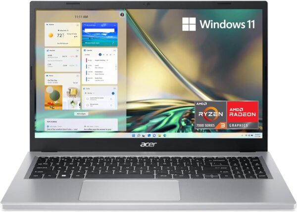 Acer Aspire 3 A315-24P-R7VH Slim Laptop | 15.6" Full HD IPS Display | AMD Ryzen 3 7320U Quad-Core Processor