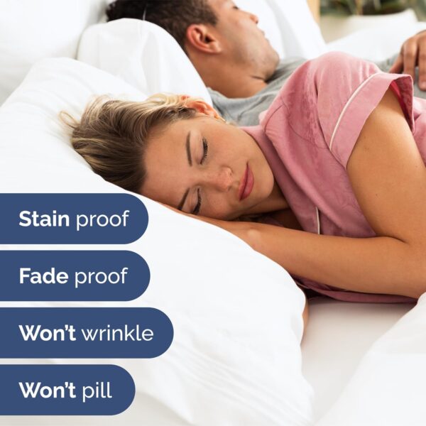 Extra Deep Twin Sheet Set - 4 Piece Breathable & Cooling Sheets - Hotel Luxury Bedding Set w/18-24 - Image 4