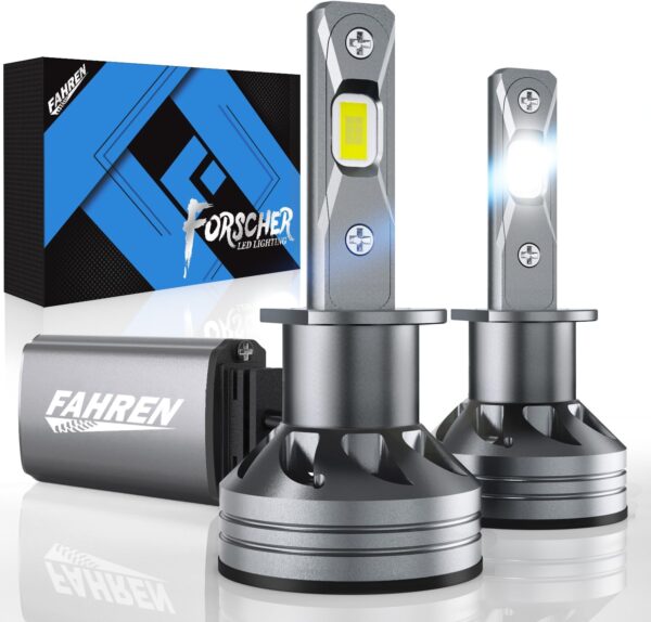 FAHREN H1 Driving Fog Bulbs, 24000LM 6500K Ultra Bright Bulbs H1 Fog Bulbs, IP68 Waterproof Pack of