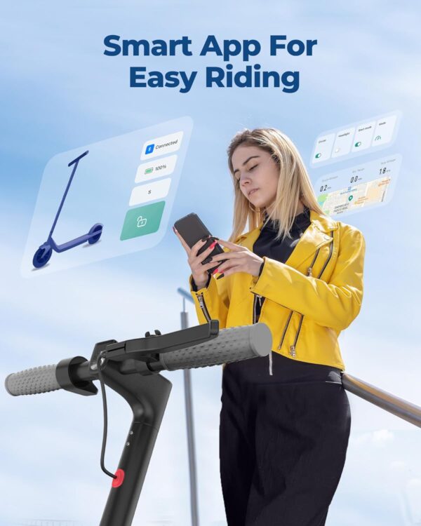 VOLPAM Electric Scooter, Powerful 350W/500W Motor, Max 12/19/28Miles Long Range, Top Speed 16/19/21 MPH, 8.5" /10'' Solid Tires, E Scooter for Adults and Teens - Image 3