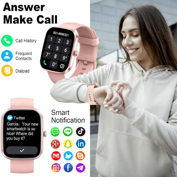 Smart Watch(Answer/Make Call), 1.91" Smartwatch for Men Women,2025 Fitness Watch with 110+ Sport Modes - Image 2