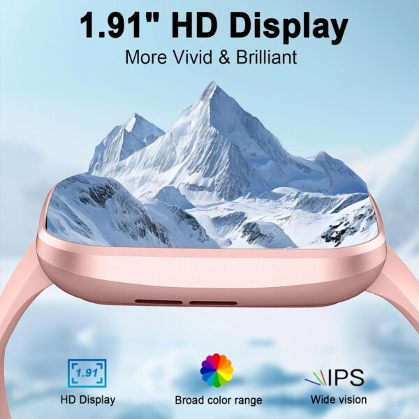 Smart Watch(Answer/Make Call), 1.91" Smartwatch for Men Women,2025 Fitness Watch with 110+ Sport Modes - Image 3