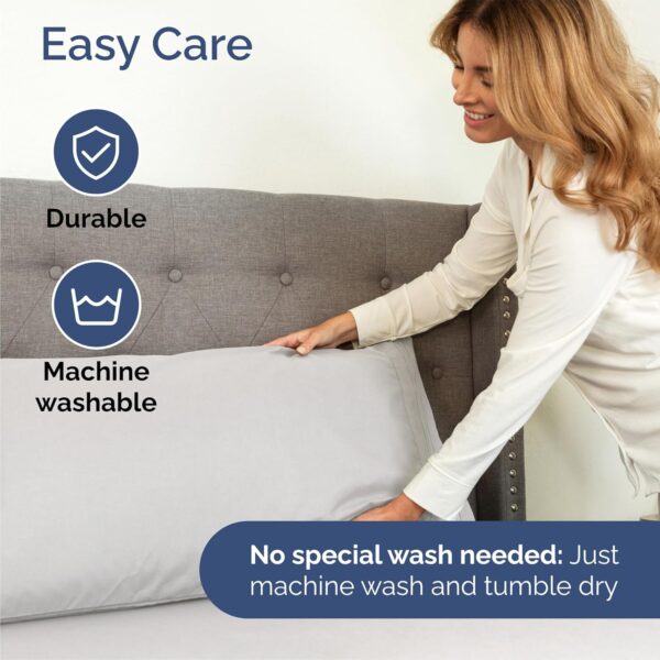 Queen Size 4 Piece Sheet Set - Comfy Breathable & Cooling Bed Sheets Set - Hotel Luxury Bedding for Women, Men, Kids & Teens - Deep Pockets, Easy-Fit, Soft and Wrinkle Free - Oeko-Tex - French Grey - Image 7