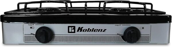 Koblenz PSK-200S 2-Burner Gas Stove, Silver - Image 3